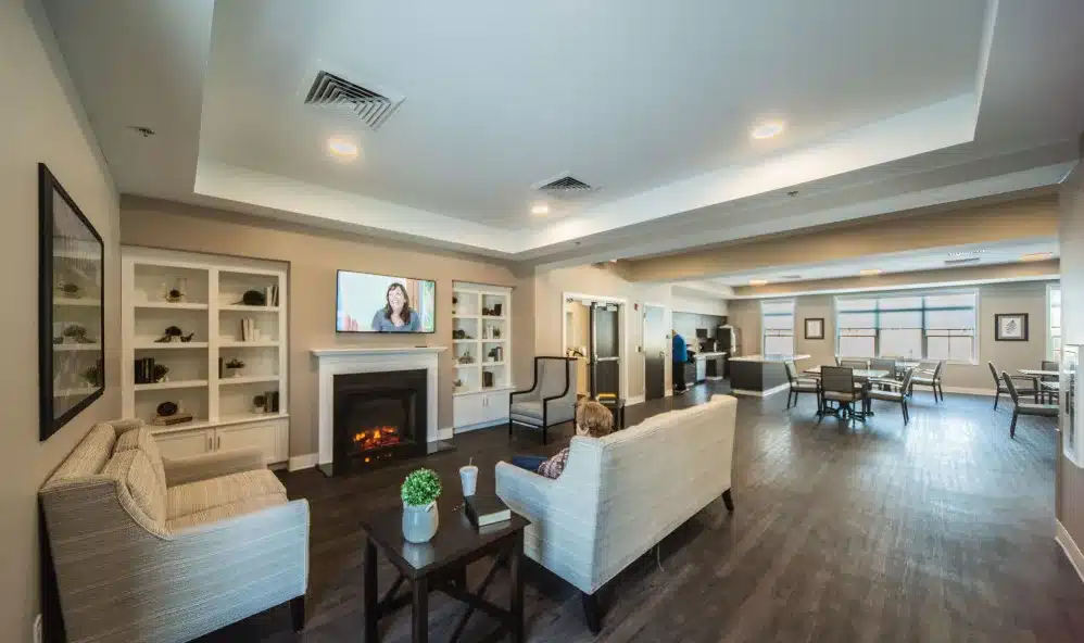 Living Room with big television